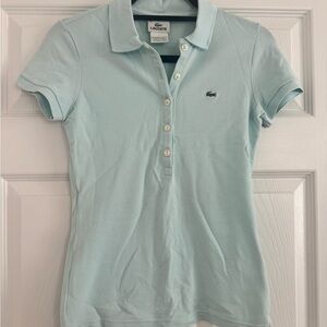 Lacoste Women's Light Blue Polo Shirt